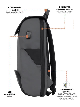 Pro-VII  Laptop Backpack I Space Grey