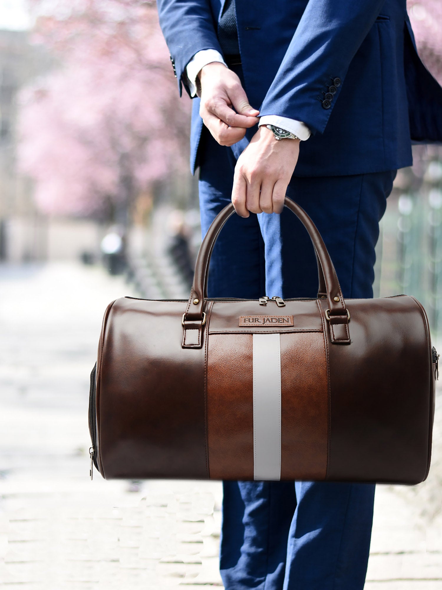New Alligator pu Leather Travel Bags Luxury Men Large Capacity Portable  Male Shoulder Bag Men's Handbags