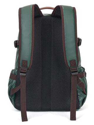 Leatherette Laptop Backpack | Pine Green