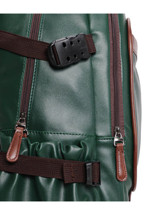 Leatherette Laptop Backpack | Pine Green