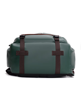 Leatherette Laptop Backpack | Pine Green