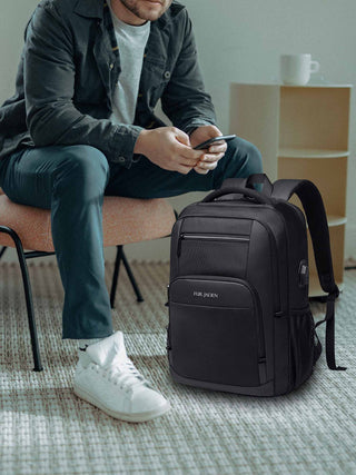 Laptop Backpack with USB Port | Black