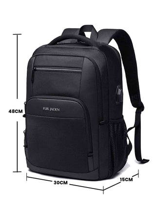 Laptop Backpack with USB Port | Black